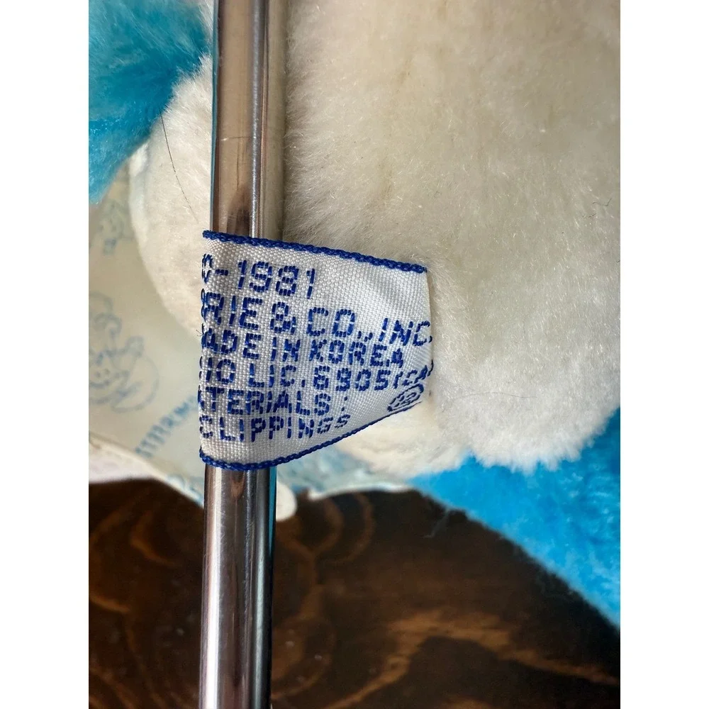 Vintage 1981 Peyo Smurfette & Papa‎ Smurf Plush Dolls 12
